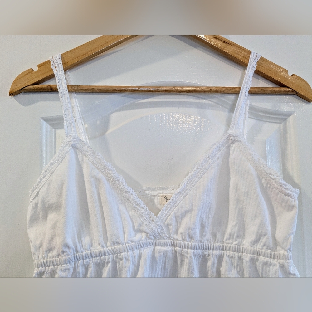 Brandy Melville/John Galt White Edith Lace Tank Top Coquette Cottagecore Fairy - Picture 3 of 10